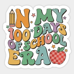 Retro In My 100 Days of School Era Sticker